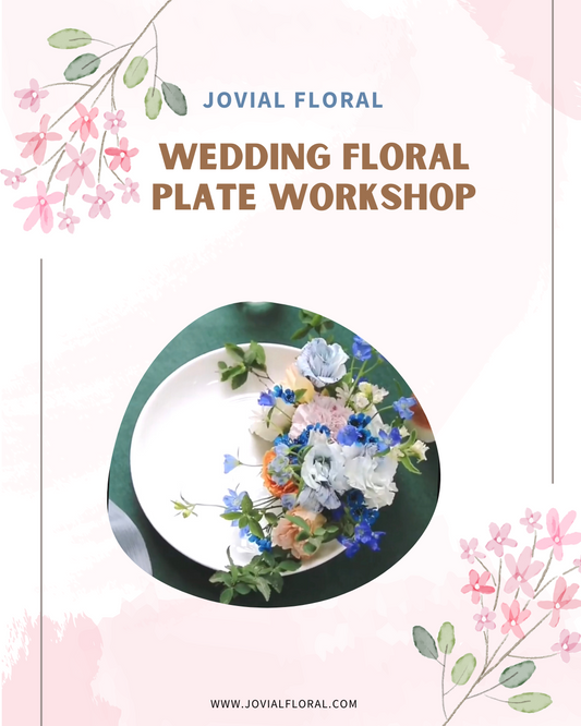 Wedding Floral Plate Workshop(Fresh Flower)