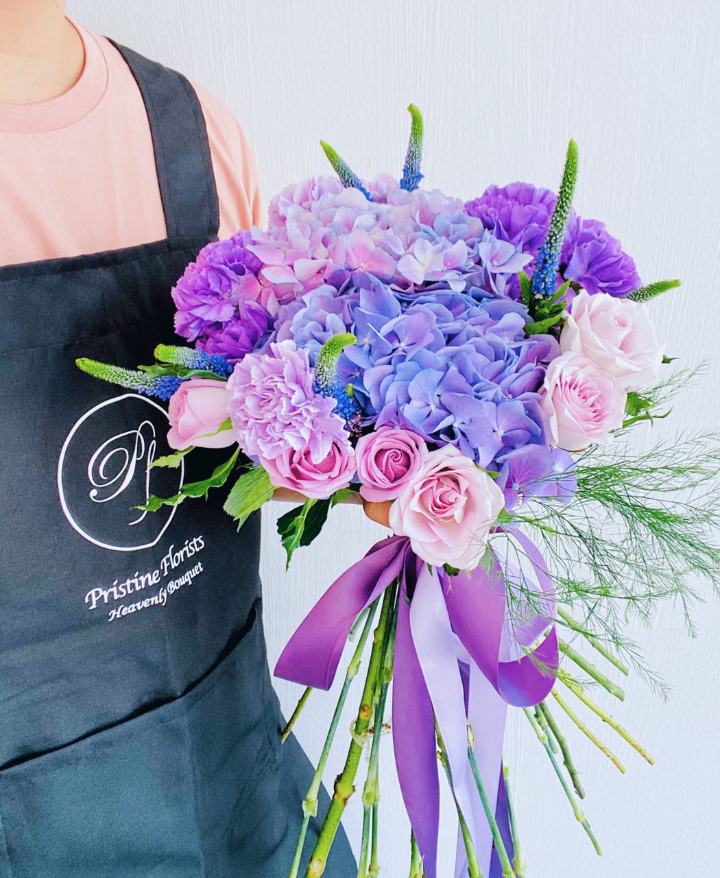 Fresh Flower Bridal Bouquet Parallel Stem Technique Workshop.