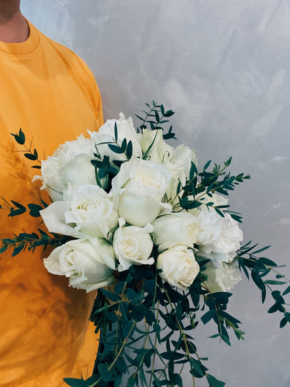 Fresh Flower Bridal Bouquet Parallel Stem Technique Workshop.